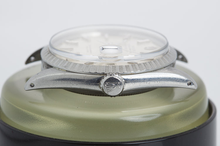 1973 Rolex 1603 Silver Pie Pan Stick Dial
