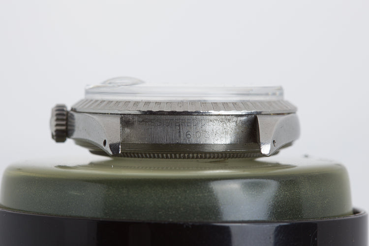 1973 Rolex 1603 Silver Pie Pan Stick Dial