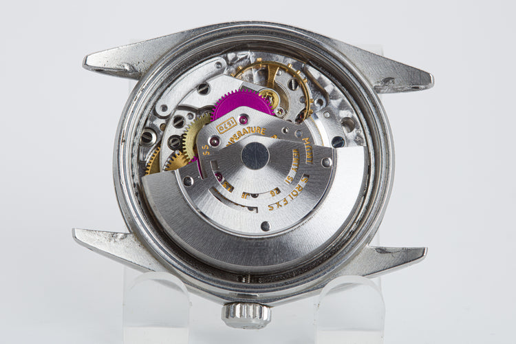 1973 Rolex 1603 Silver Pie Pan Stick Dial