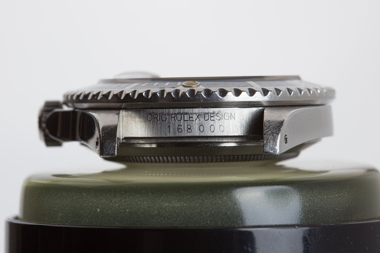 1986 Rolex Submariner 168000 With Box & Service Papers