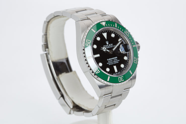 2022 Rolex Submariner 126610LV "Starbucks" Box, Card Booklets & Hangtags