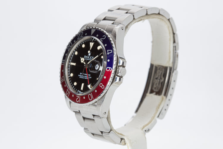 1985 Rolex GMT-Master 16750 "Pepsi" Glossy Dial with Creamy, WG Surround Lume