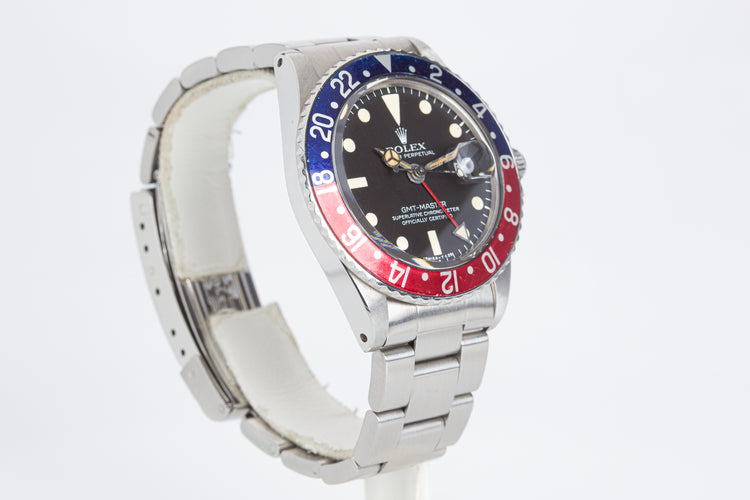 1978 Rolex GMT Master 1675 "Pepsi" MKV Dial