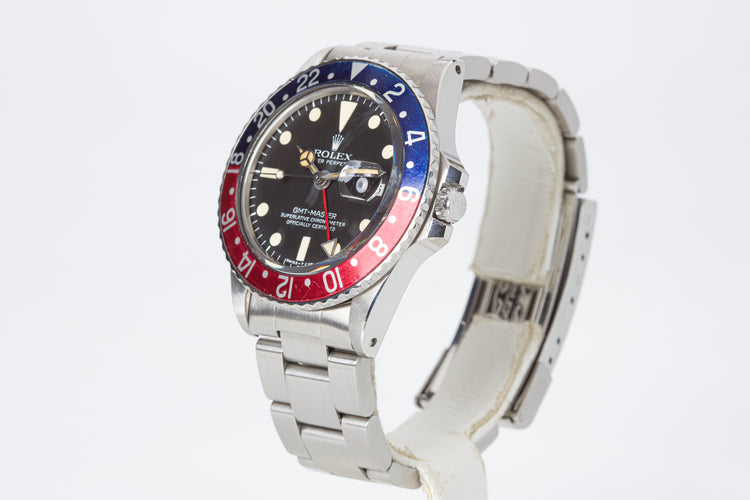 1978 Rolex GMT Master 1675 "Pepsi" MKV Dial