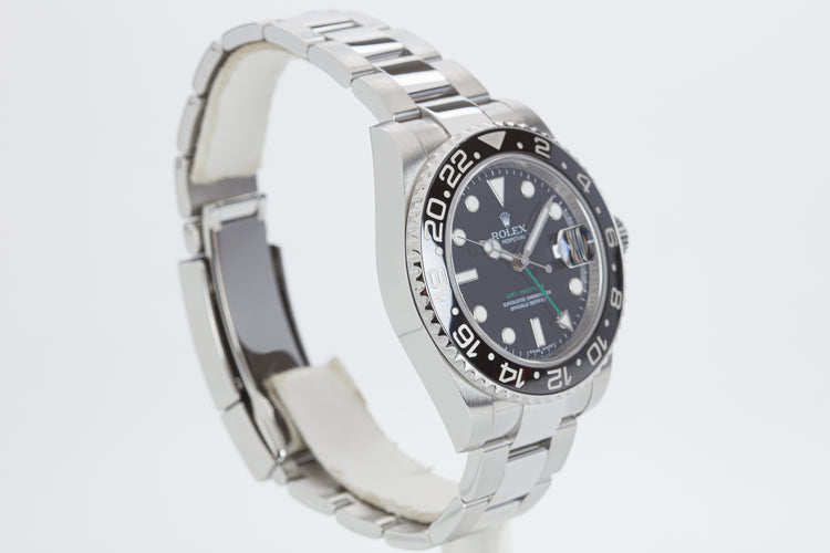 2009 Rolex GMT Master II 116710LN Box, Hangtag, Card & Service Card