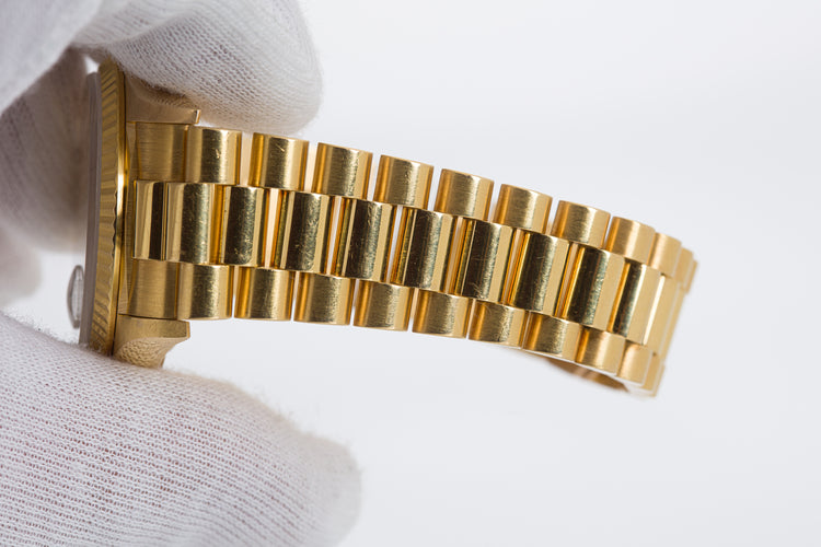 1995 Rolex 18238 Day-Date Gold Tapestry Dial