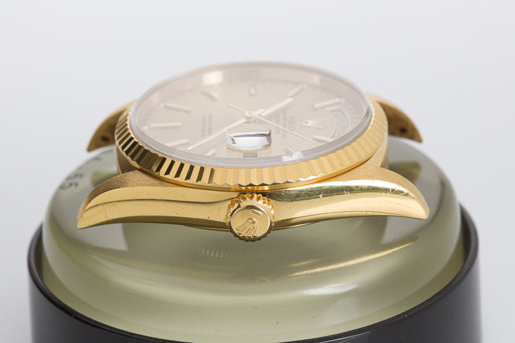 1995 Rolex 18238 Day-Date Gold Tapestry Dial