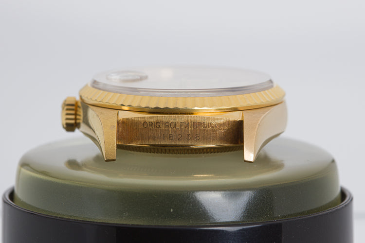 1995 Rolex 18238 Day-Date Gold Tapestry Dial