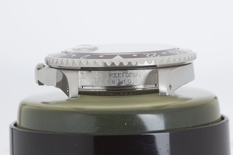 2001 Rolex GMT Master II 16710 Coke Insert with Service Card & Service Papers