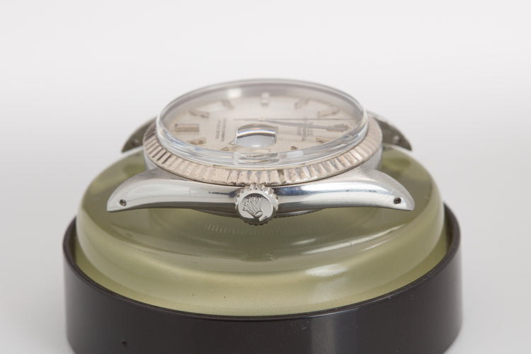 1968 Rolex 1601 Silver Linen Dial Datejust