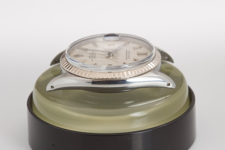 1968 Rolex 1601 Silver Linen Dial Datejust