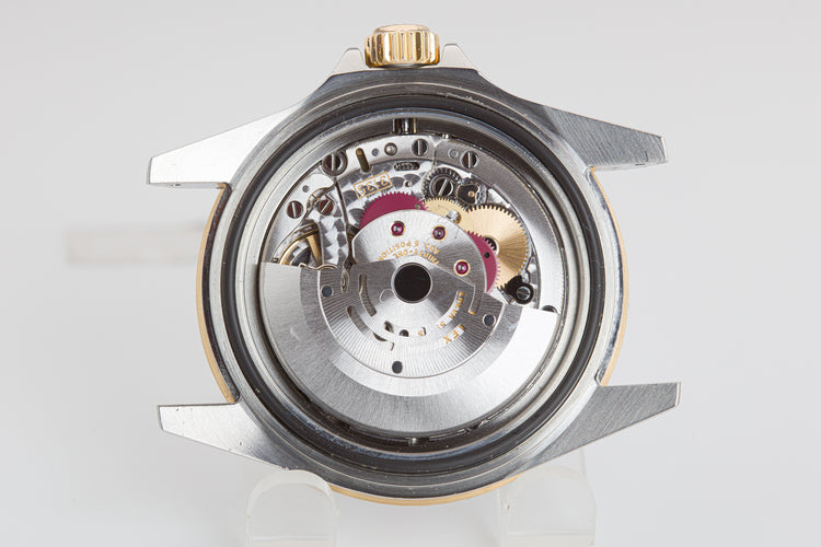 2006 Rolex 18k & St Submariner 16613T Gray Diamond & Sapphire Serti Dial