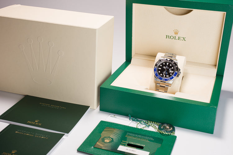 2021 Rolex "Batman" 126710BLNR with Box and Card.