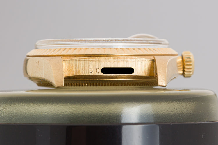 1977 Rolex 18k Datejust 1601 Gray Sigma Dial Box, Papers, Booklets, Hangtag