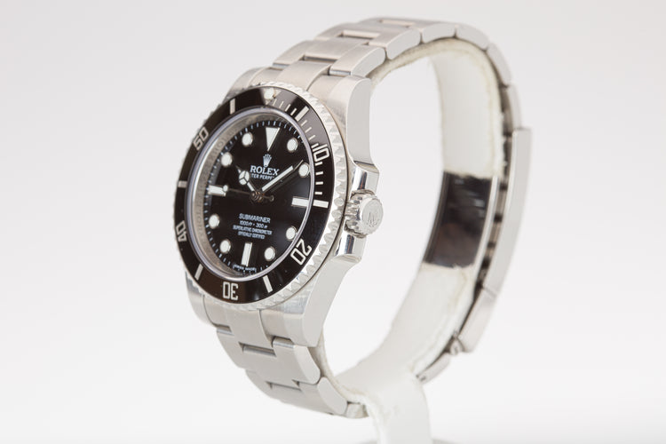 2015 Rolex Submariner 114060 Box, Card, Booklets & Hangtag