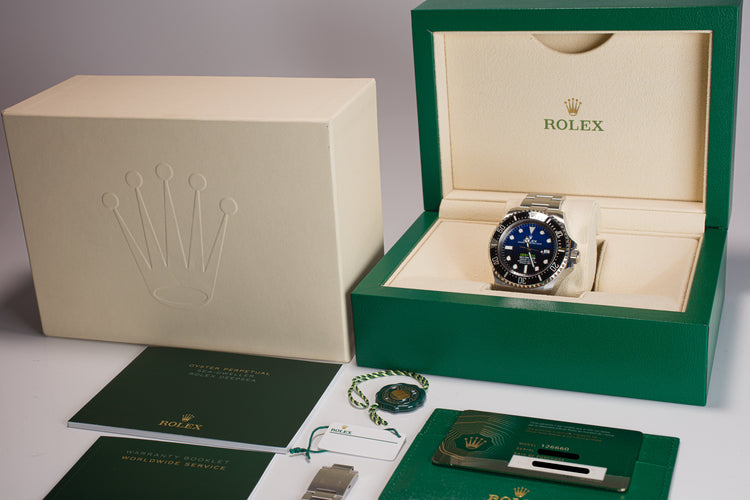 2021 Rolex "James Cameron" Deepsea 126660 Box, Booklets, Hangtag, Card, Diver Link