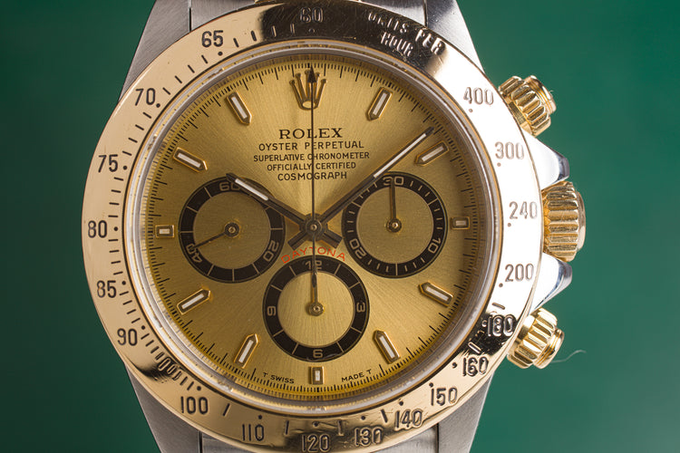 1996 Rolex 18k/St Daytona 16523 Champagne Dial