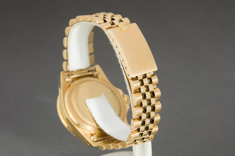 1970 Rolex 18k Submariner 1680 Black Nipple Dial Jubilee Bracelet