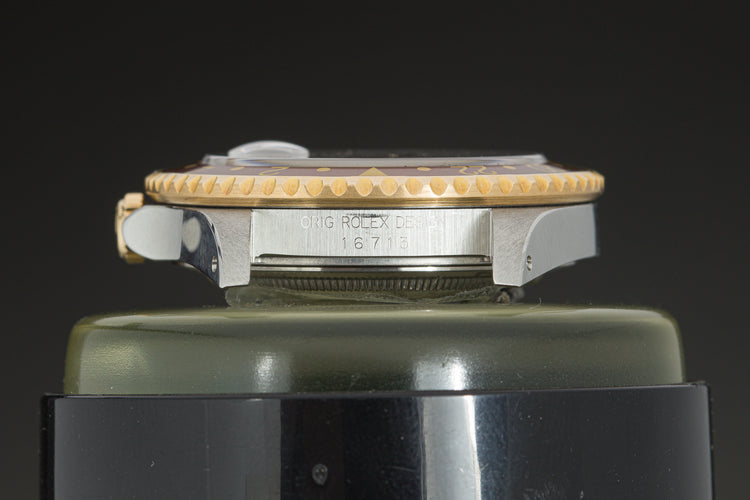 1991 Rolex GMT Master II 16713 Brown Dial w/ Box, Papers & Booklet