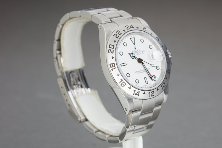 2001 Rolex Explorer II 16570 Swiss Made Polar Dial