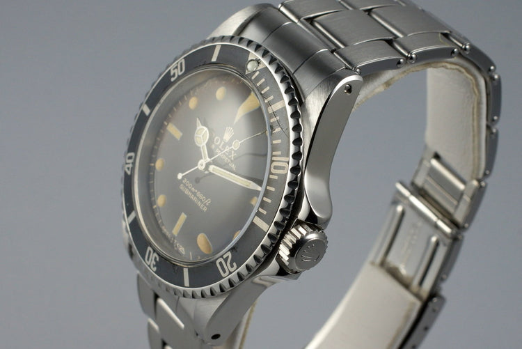 1966 Rolex Submariner 5513 with Tropical Gilt Meters First Dial