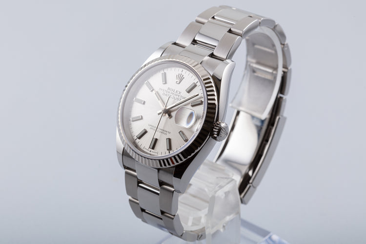 2020 Rolex DateJust 126234 Silver Dial with Card