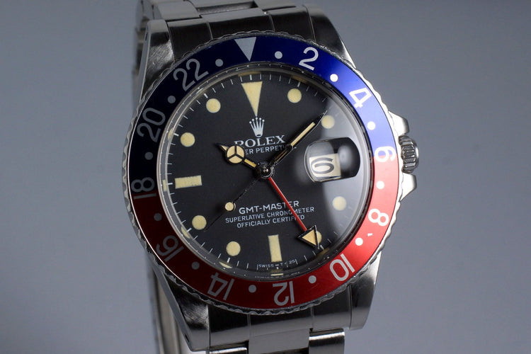 1981 Rolex GMT 16750 with Box and Papers