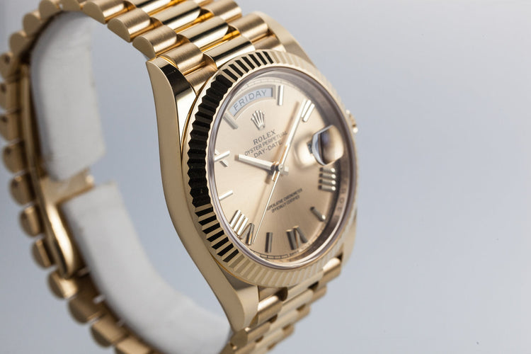2017 Rolex 18K Day-Date 228238 with Box and Papers