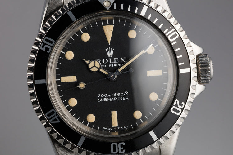 1966 Rolex Submariner 5513 with Meters First Dial
