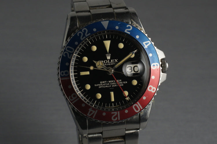1963 Rolex GMT1675 PCG Gilt Underline with Military History