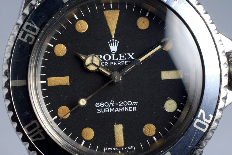 1977 Rolex Submariner 5513 Mark I Maxi Dial