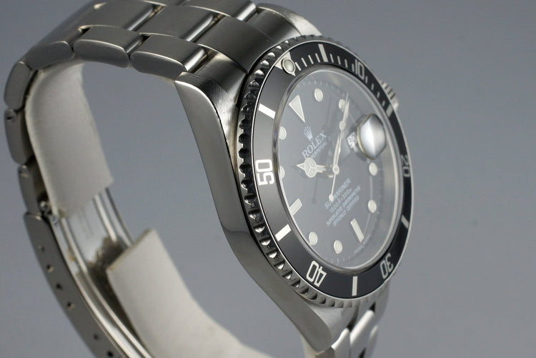 2003 Rolex Submariner 16610 with Box and Papers