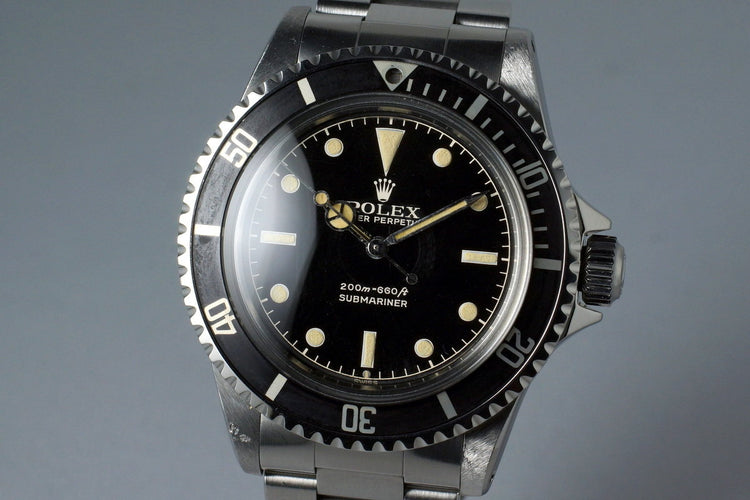 1963 Rolex Submariner 5512 PCG Gilt Glossy Chapter Ring Dial