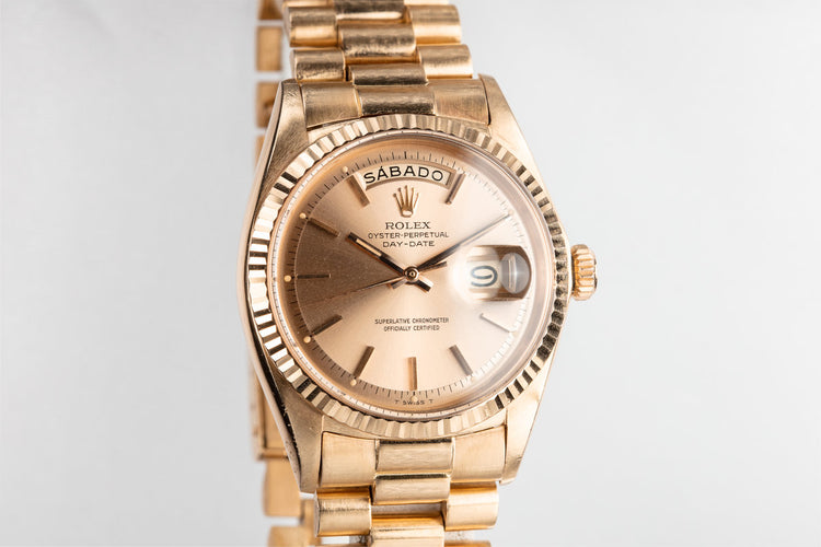 1967 Rolex 18K Rose Gold Day-Date 1803
