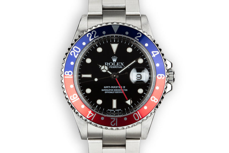 2000 Rolex GMT-Master II "Pepsi" 16710 with Box and Papers