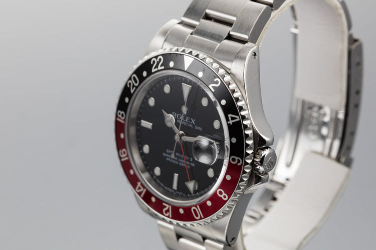 1988 Rolex GMT-Master II 16710 Coke Insert with Box, Papers, and Service Papers