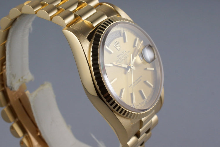 1995 Rolex YG Day-Date 18238 Champagne Dial