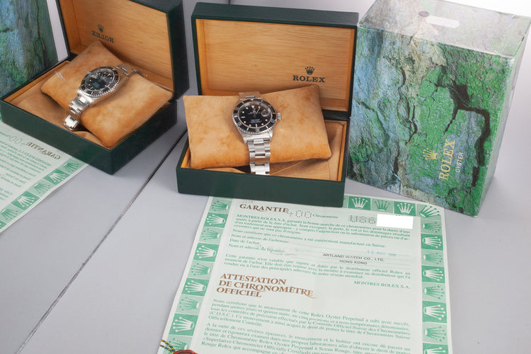 1998 Rolex Submariner 16610 SWISS Only Dial with Box and Papers