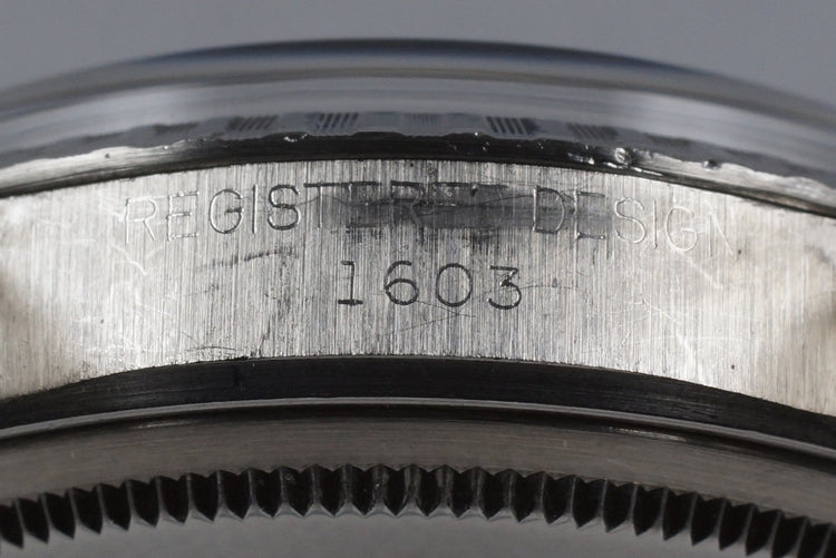 1970 Rolex DateJust 1603 Gray Linen Dial