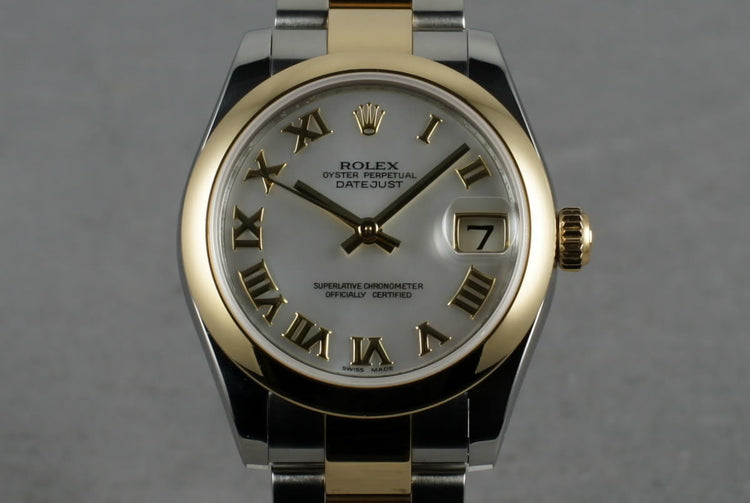 2006 Rolex Midsize 18K/SS Datejust 178243 with Box and Papers