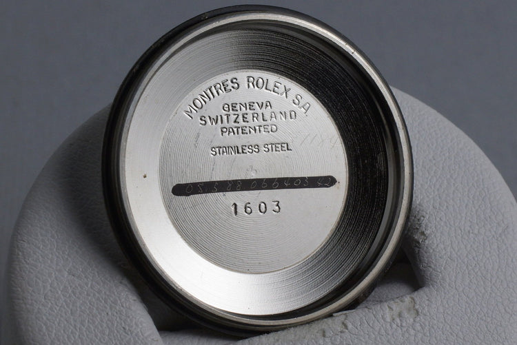 1972 Rolex DateJust 1603 Silver Sigma Dial