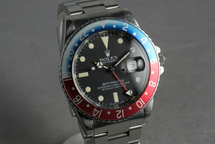 1981 Rolex GMT-Master 16750 with Service Papers