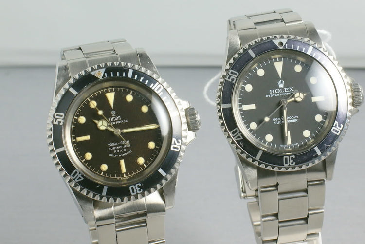 Tudor Submariner silver gilt and light brown dial 7928