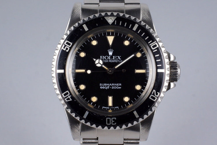 1985 Rolex Submariner 5513 Spider Dial with Box and Papers