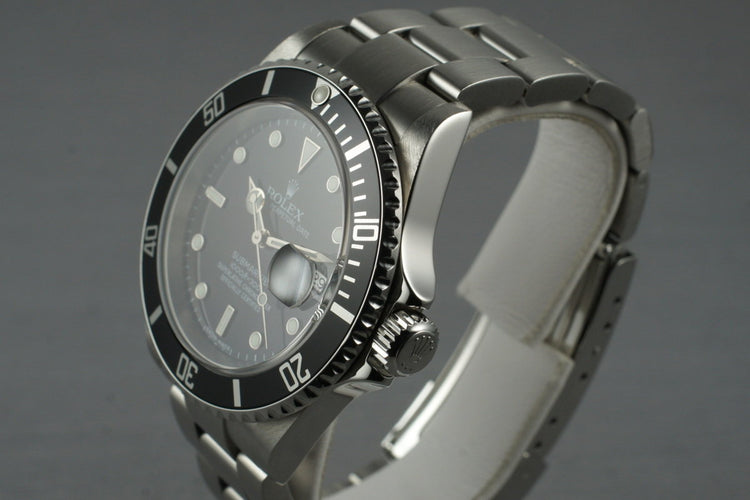 2006 Rolex Submariner 16610T with Box and Papers