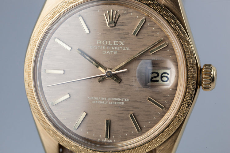 1972 Rolex Date 1514 with Brown Mosaic Dial