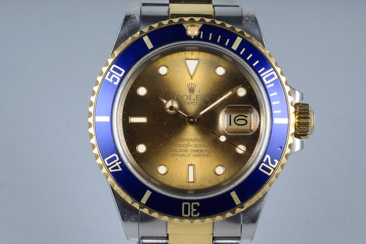 1987 Rolex Two Tone Submariner 16803 with Tropical Dial