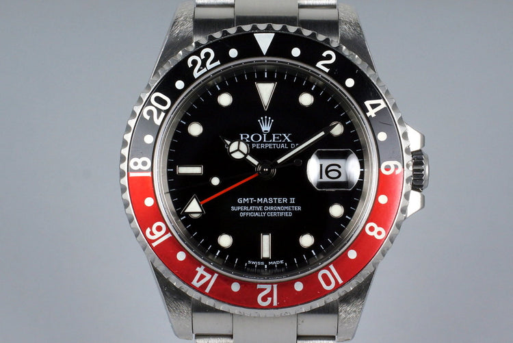 2001 Rolex GMT II 16710 with Box and Papers