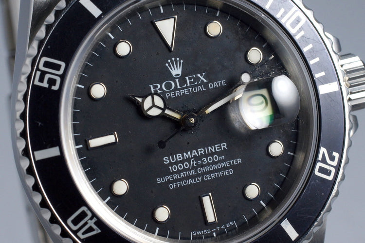1986 Rolex Submariner 16800