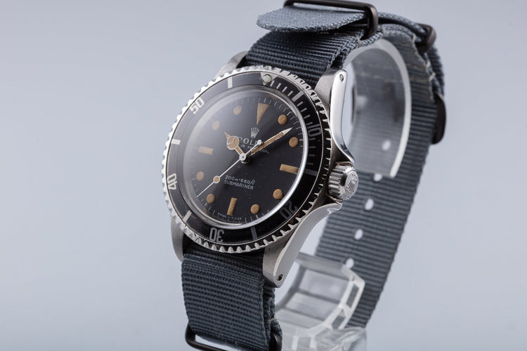 1969 Vintage Rolex Submariner 5513 Meters First Dial